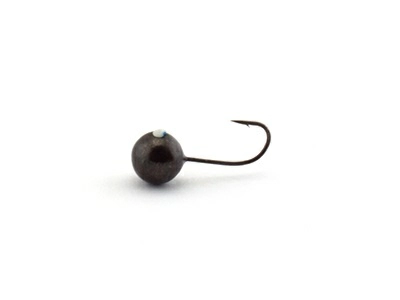 Мормышка Шар с отверстием Ds Fishing  d-3.0 (Черный никель) 0,26 г