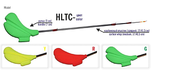 Удилище зимнее (блеснилка) Bravo Fishing HLTC-2-R хлыст 26.5/39.5см  телескопическое