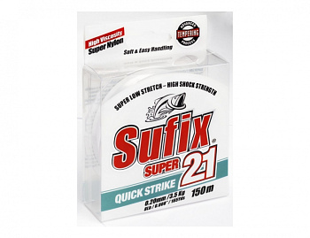 Леска Sufix Super Clear  150м 1,8кг/0,14мм (Прозрачный) 