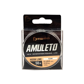 Леска F-fishing Amuleto  50м 2,19кг/0,153мм (Clear) 