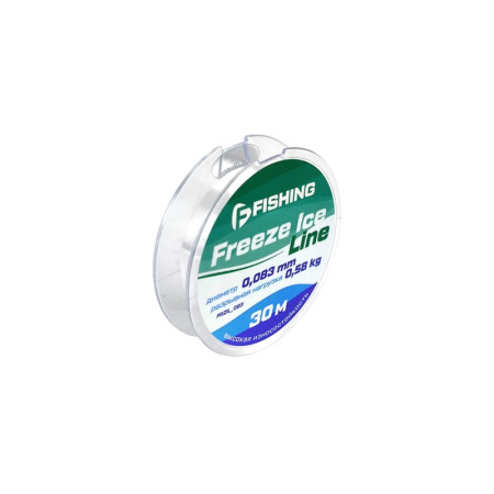 Леска зимняя F-Fishing Freeze Ice Line  30м 0,58 кг0,083 мм (Прозрачный) 2