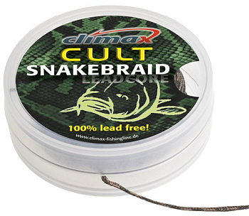 Ледкор без сердечника Climax Cult SnakeBraid 30lb 10м Silt (Ил)