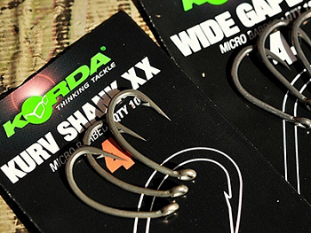 Крючки Korda Kurv Shank XX Size 8 Тефлон 