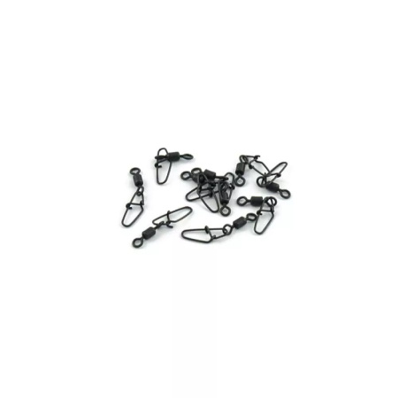 Застежка с вертлюгом Caiman 216018 black mat №10, 10шт