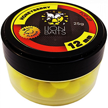 Бойлы плавающие Lion Baits   HoneyBerry 12мм 25 г (Мед-земляника) 
