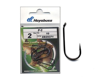 Крючки Hayabusa P-2 Size 4 Черный никель 
