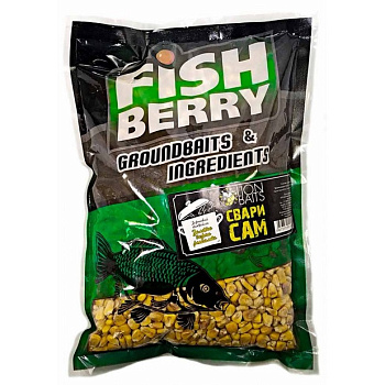 Зерновая смесь Fishberry Свари сам  Золотое зерно рыбалки 1 кг (Кукуруза) 