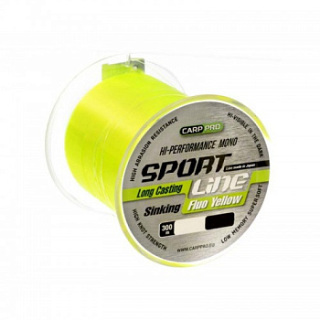 Леска Carp Pro Sport Line Fluo Yellow  300м 7.8кг/0,335мм (Желтая) 