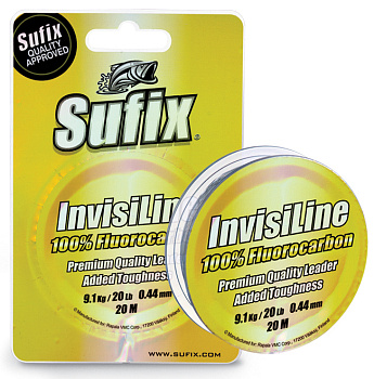 Леска Sufix Invisiline  20м 3.7кг/0,21мм Прозрачный 