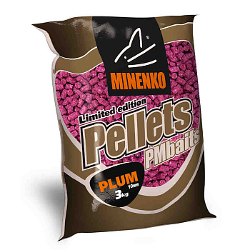 Пеллетс Minenko PMbaits Plum 10мм 3 кг (Слива)   Малиновый