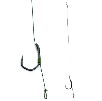 Поводок карповый с волосяной оснасткой Carp Hunter Claw Size 6   Мягкий  17см