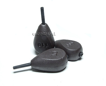 Грузило In-Line плоский Carptravel In-Line Flat Pear  3,9oz/110г