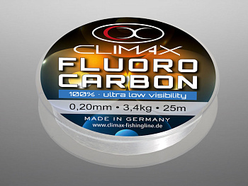 Повод. мат. флюрокарбоновый Climax Fluorocarbon 2020 Тонущий 50м 14кг/0,50мм Прозрачный 