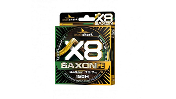 Плетеный шнур EastShark Saxon PE X8  150м 19,7 кг/0,20мм (3color) 
