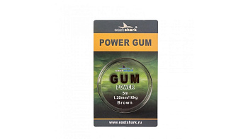 Резина для фидерной оснастки EastShark Power Gum  10м /0,6мм (Brown) 