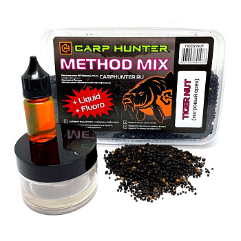 Пеллетс Carp Hunter  Method mix Pellets + Fluoro + Liquid  650 г (Тигровый орех) 