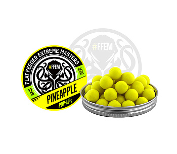 Бойлы плавающие FFEM Baits   Pineapple 12мм 40 г (Ананас) 