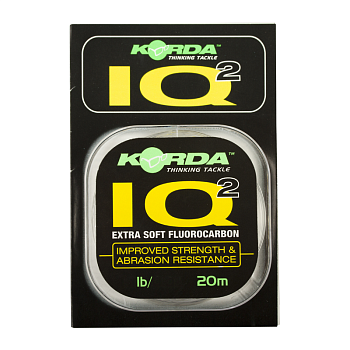 Повод. мат. Korda IQ2 Fluoracarbon  20м 10lb/4,5кг/0,32мм  