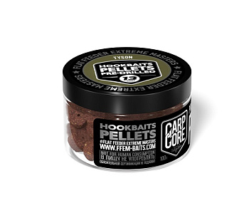 Пеллетс FFEM Baits насадочный Pellets  Tyson 13мм 100 г (Острый кальмар специи) Просверленный  Светл
