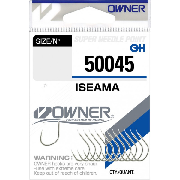 Крючки с лопаткой Owner ISEAMA nickel 50045 Size 14  