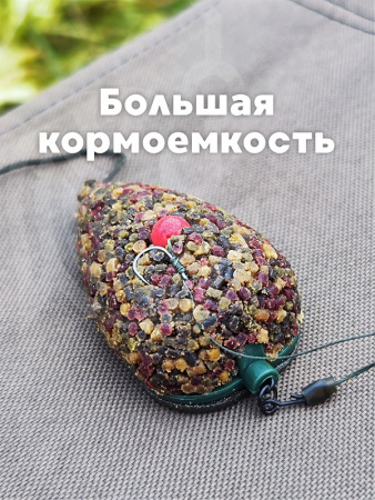 Набор неоснащенных кормушек Вектор 6 шт без пресс формы Tackle Fish Flat Method  70г