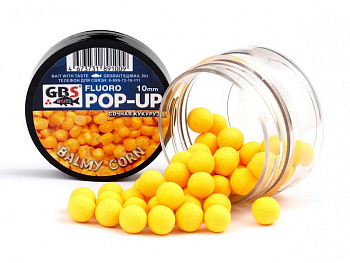 Бойлы плавающие GBS Baits   Balmy Corn 10мм 50 г (Кукуруза) 