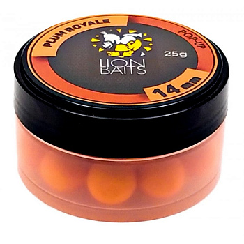 Бойлы плавающие Lion Baits   Plum Royale 14мм 25 г (Королевская слива) 