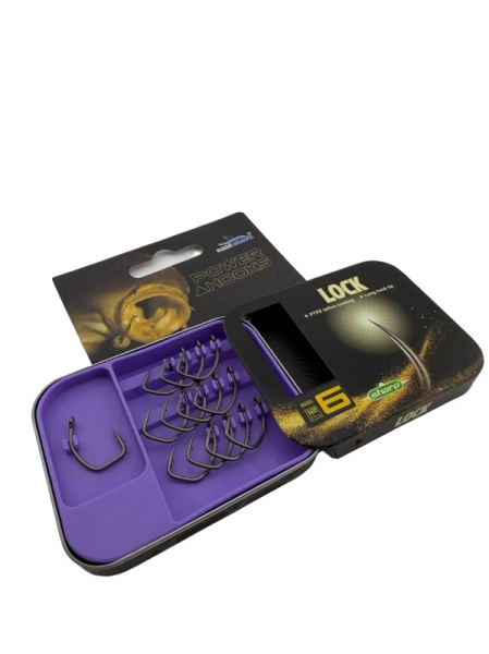 Крючки EastShark ES 2026 LOCK Size 5 Тефлон с бородкой2