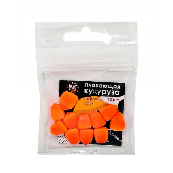 Кукуруза искусственная плавающая Lion Baits Tiger nut (Тигровый орех) (Оранжевый)