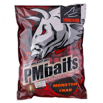 Бойлы пылящие Minenko PMbaits Monster Crab 26мм 3 кг (Краб) 