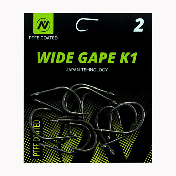 Крючки карповые VN Tackle Wide Gape K1 Size 2 Тефлон NEW