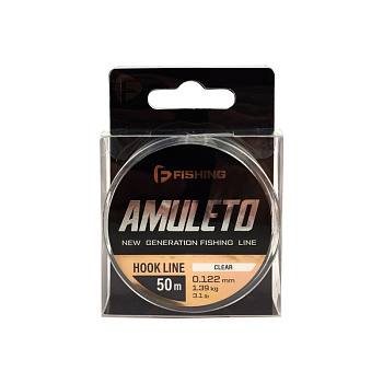 Леска F-fishing Amuleto  50м 1,39кг/0,122 мм (Clear) 