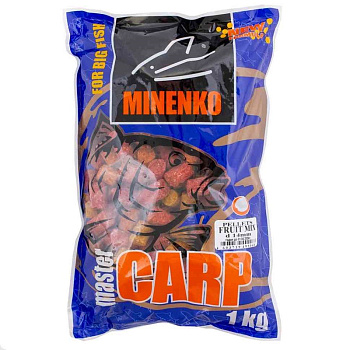 Пеллетс Minenko Master Carp Fruit Mix 14мм 1 кг (Фруктовый Микс)   Разноцветный