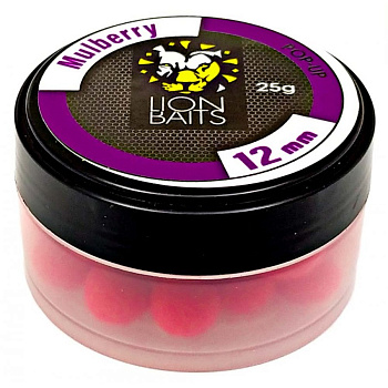 Бойлы плавающие Lion Baits   Mulberry 14мм 25 г (Шелковица) 