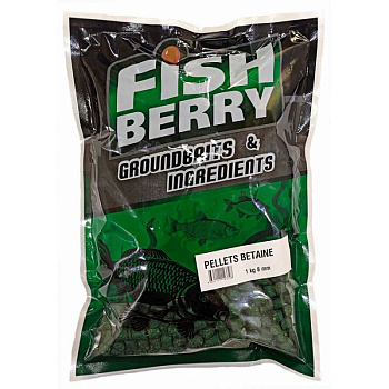Пеллетс Fishberry  Betaine 8мм 1 кг (Бетаин)   Зеленый