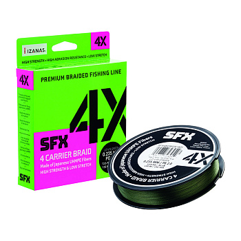 Плетеный шнур Sufix SFX 4X  135м 18кг/0,285мм (Зеленый) 