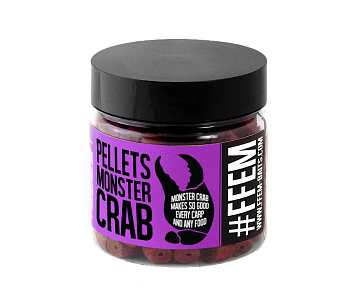 Пеллетс FFEM Baits насадочный Pellets  Monster Crab 14мм 100 г (Чудовищный краб) Просверленный  