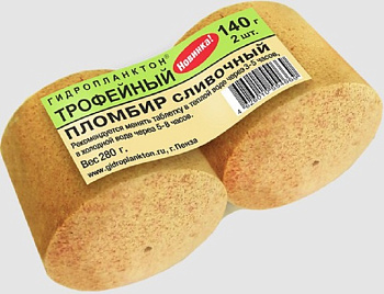 Прикормка на толстолобика Технопланктон Cream sundae  280г 2шт. (Пломбир сливочный) 