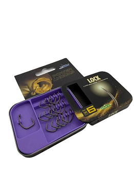 Крючки EastShark ES 2026 LOCK Size 8 Тефлон с бородкой