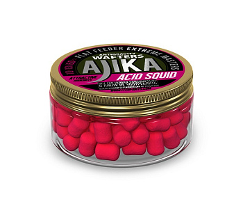 Бойлы нейтральные FFEM Baits Ajika Wafters  Acid Squid 10x13мм  60 г (Кальмар-Клюква) 