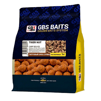 Бойлы пылящие GBS Baits  Tiger Nut  24мм 1 кг (Тигровый Орех) 