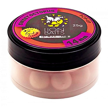 Бойлы плавающие Lion Baits   Sweet Octopus 14мм 25 г (Сладкий-осьминог) 