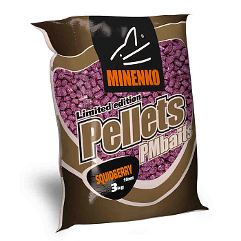 Пеллетс Minenko PMbaits Squidberry 10мм 3 кг (Кальмар клюква)   Желтый