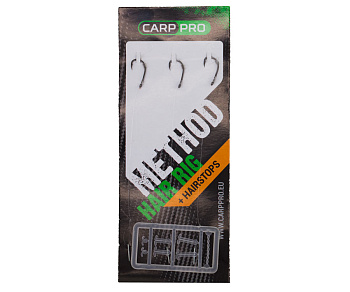 Крючок с поводком метод Carp Pro Method Hair Rig Line Size 8   Монолеска 0,22мм 10см