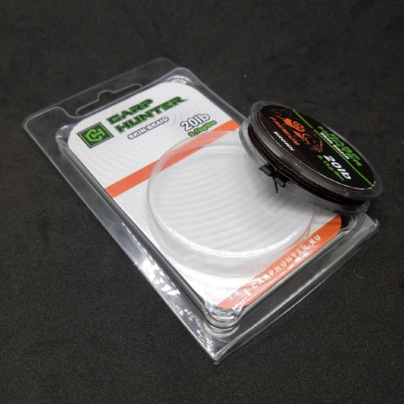 Повод. мат. в оплетке Carp Hunter PREMIUM   8м 20lb