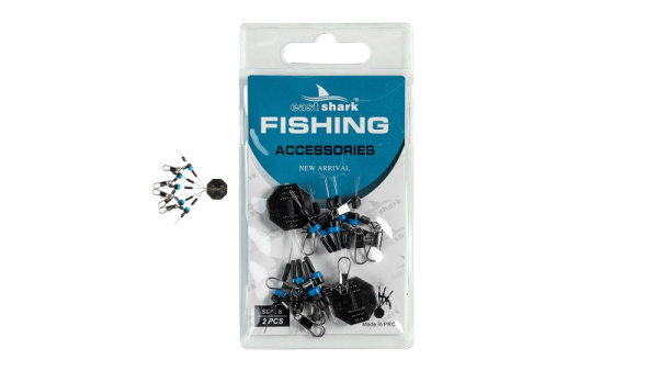 Боковое крепление со стопором и карабином EastShark S , 2шт