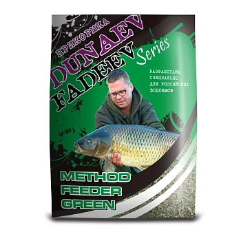 Прикормка методная Dunaev - Fadeev Green 1 кг (Зелёный) 