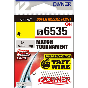 Крючки с лопаткой Owner Match Tounament Size 12 Brown 