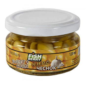 Кукуруза насадочная (стекло) Fishberry  Garlic 120 г (Чеснок) 
