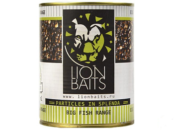 Зерновая смесь Lion Baits  Hemp seeds with Garlic 900 г (Конопля с чесноком) 